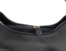 Load image into Gallery viewer, VINTAGE TIFFANY & FRED DARK BLUE LEATHER AND PATENT ACCENTS HANDBAG - MADE IN FRANCE