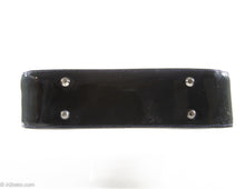 Load image into Gallery viewer, VINTAGE TIFFANY & FRED DARK BLUE LEATHER AND PATENT ACCENTS HANDBAG - MADE IN FRANCE