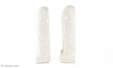 Load image into Gallery viewer, KENT ART WARE WHITE CERAMIC ART DECO FEMALE PROFILE WEIGHTED BOOKENDS JAPAN