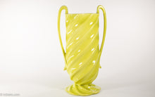 Load image into Gallery viewer, RARE VINTAGE RED WING CHARTREUSE VASE MID CENTURY 1940s-1950s