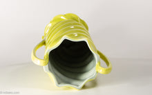 Load image into Gallery viewer, RARE VINTAGE RED WING CHARTREUSE VASE MID CENTURY 1940s-1950s