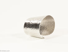 Load image into Gallery viewer, VINTAGE SIGNED TRIFARI SILVERTONE AMORPHIC SHAPE CUFF BRACELET
