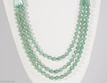 Load image into Gallery viewer, VINTAGE GENUINE AVENTURINE BEAD/STATIONS NECKLACE
