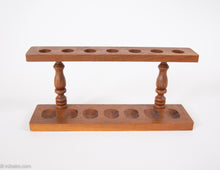 Load image into Gallery viewer, VINTAGE WOODEN PIPE RACK/ HOLDER/ STAND - HOLDS 7 PIPES
