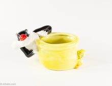 Load image into Gallery viewer, TM LOONEY TUNES SYLVESTER and TWEETY BIRD CERAMIC COFFEE MUG / PLANTER / CANDY DISH / BOWL
