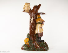 Load image into Gallery viewer, CERAMIC SPOOKY TREE WITH SCARECROW, JACK O&#39;LANTERN PUMPKINS, AND OWL
