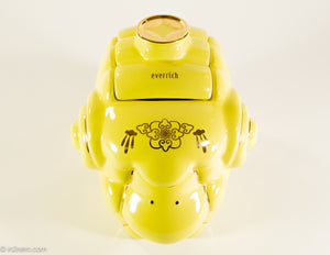 VINTAGE "EVERRICH" LUCKY YELLOW RAM COOKIE JAR | BRIGHT AND GLOSSY | ANIME STYLE | ARIES | APRIL