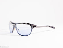 Load image into Gallery viewer, VINTAGE AUTHENTIC ALAIN MIKLI DESIGNER GREY BLING AVIATOR SUNGLASSES | MADE IN FRANCE
