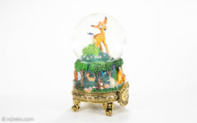 Load image into Gallery viewer, VINTAGE WALT DISNEY&#39;S &quot;MASTERS OF ANIMATION&quot; FRANK THOMAS BAMBI MUSICAL SNOW GLOBE | 1990s
