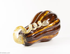 VINTAGE MURANO-ESQUE BLOWN GLASS GOURD 1/ NEW OLD STOCK