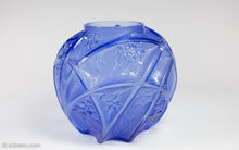 Load image into Gallery viewer, CONSOLIDATED GLASS MARTELE REUBEN &quot;700 LINE&quot; BLUE/PURPLE VASE | 1930s
