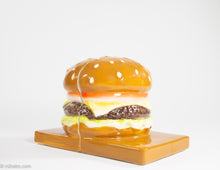 Load image into Gallery viewer, CERAMIC CHEESE BURGER BOOKENDS (ADVERTISING?)
