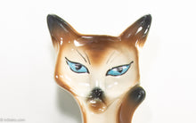 Load image into Gallery viewer, LARGE CERAMIC SIAMESE CAT WALL HANGING/DECOR (LANE?)
