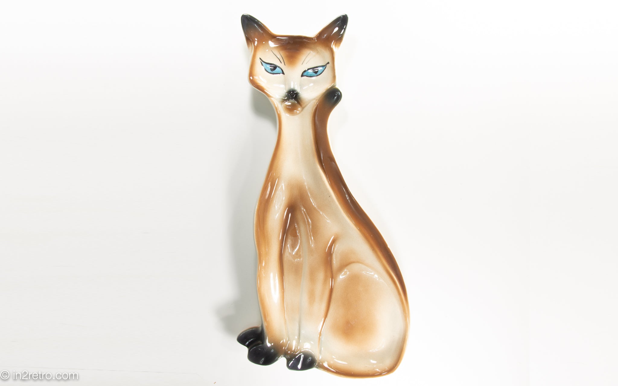 LARGE CERAMIC SIAMESE CAT WALL HANGING/DECOR (LANE?)