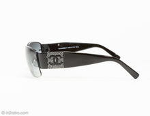 Load image into Gallery viewer, VINTAGE AUTHENTIC BLACK CHANEL CRYSTAL CC LOGO SUNGLASSES | STYLE 4117-B

