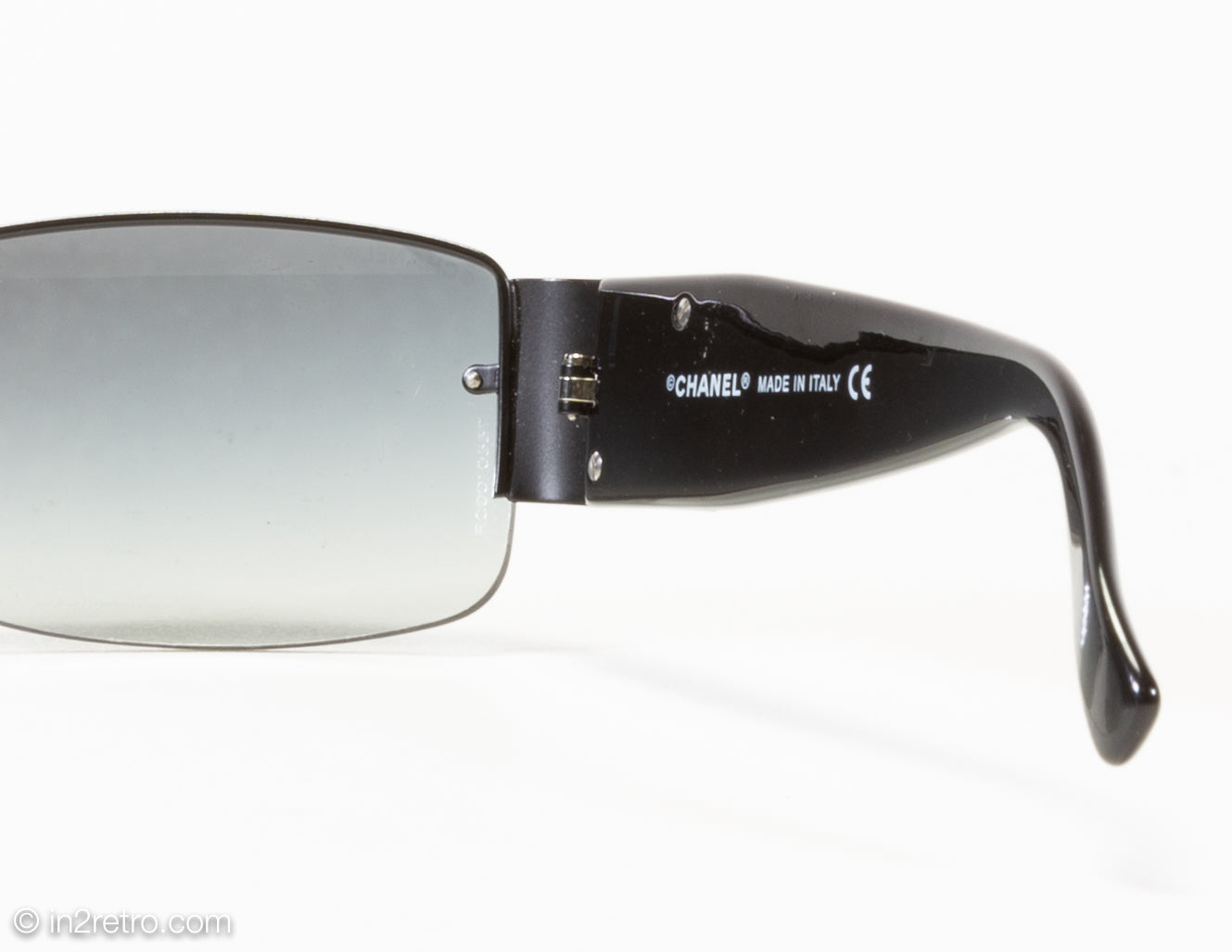 Chanel Black Swarovski Crystal CC Logo Sunglasses ○ Labellov