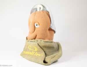 VINTAGE ROBERT ARMSTRONG COUCH POTATO BOY SMALL FRY TOY BURLAP SACK - 1987