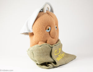 VINTAGE ROBERT ARMSTRONG COUCH POTATO BOY SMALL FRY TOY BURLAP SACK - 1987