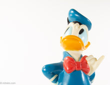 Load image into Gallery viewer, VINTAGE 1970&#39;S WALT DISNEY DONALD DUCK FIGURINE BANK BY ILLCO TOY WITH STOPPER/PLUG
