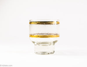 VINTAGE GOLD DECORATED TUMBLERS SET OF SIX/ ITALY?