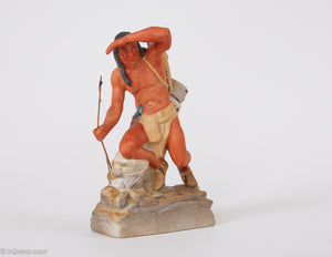 VINTAGE DECANTER SKI COUNTRY NATIVE AMERICAN SCOUT | 1978