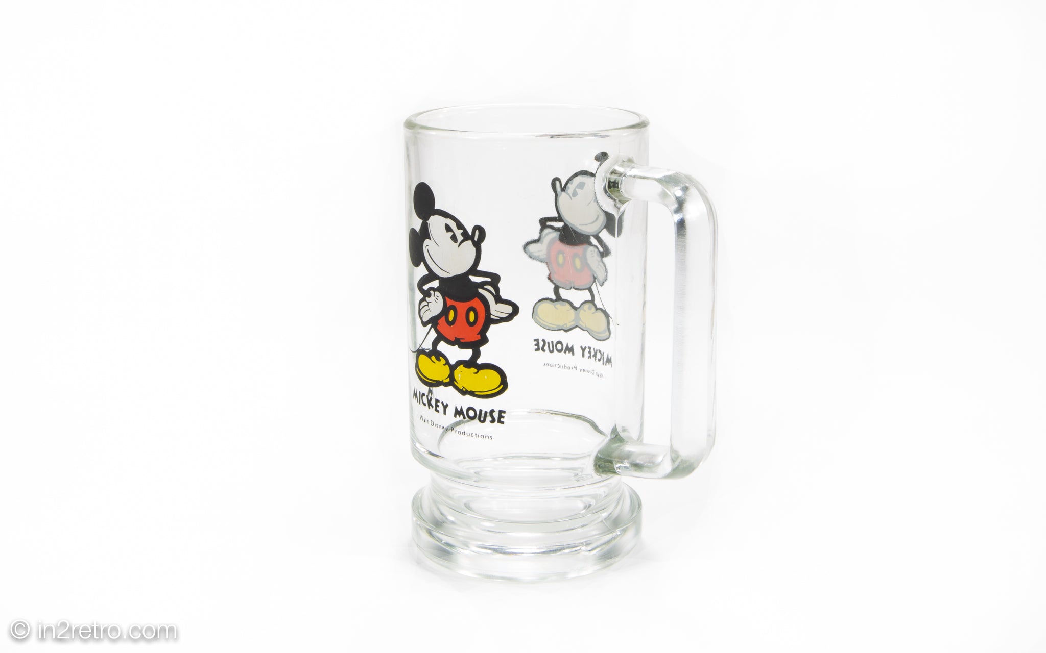 Vintage Kodak Disney Mickey Mouse children's drinking glass —