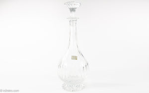 VINTAGE MIKASA WEST GERMANY PARK LANE DECANTER WITH STOPPER FULL LEAD CRYSTAL | ORIGINAL BOX WITH FORTUNOFF PRICE TAG