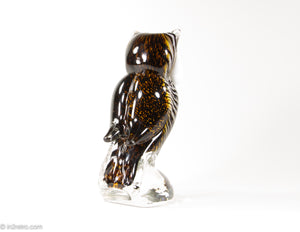 MURANO ART GLASS OWL SCULPTURE/FIGURE/STATUE 7 1/4 INCH TALL