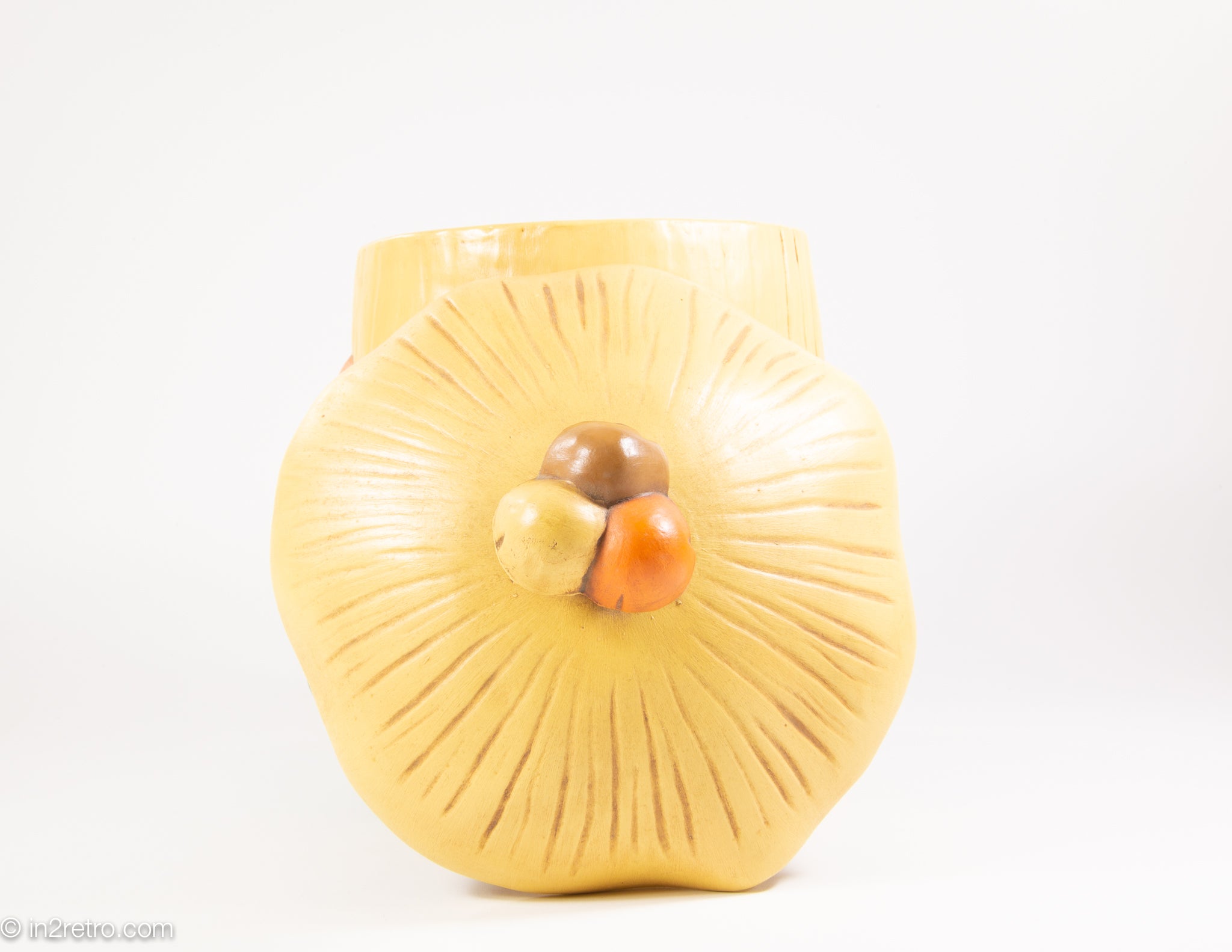 Ceramic Retro 1970's Arnel Mushroom Cookie Jar Vintage Kitchen Decor 