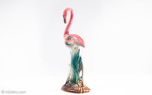 Load image into Gallery viewer, VINTAGE SMALL CERAMIC PINK FLAMINGO STATUE/ FIGURINE | 1950s
