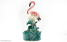 Load image into Gallery viewer, CERAMIC PINK FLAMINGO PLANTER | 1950s

