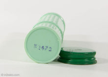 Load image into Gallery viewer, VINTAGE GREEN POLIDENT TABLETS ADVERTISING PLASTIC CONTAINER - 1940s/1950s

