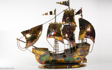 Load image into Gallery viewer, SPANISH GALLEON BUCCANEER PIRATE RAINBOW OXIDIZED COPPER SAILBOAT SHIP
