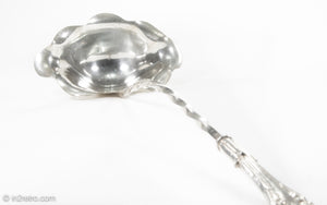 LARGE SILVER PLATED SERVING LADLE 17 INCHES LONG | RARE