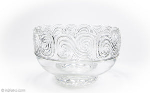 TIFFANY & CO. CRYSTAL BOWL FROM THE LOUIS COMFORT TIFFANY COLLECTION/ ORIGINAL STICKER