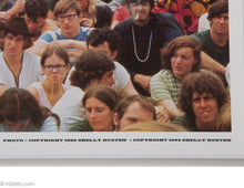 Load image into Gallery viewer, RARE WOODSTOCK 50TH &#39;THE CROWD&#39; POSTER &amp; US POSTAGE STAMP FROM BETHEL, NY POST OFFICE SHELLY RUSTEN
